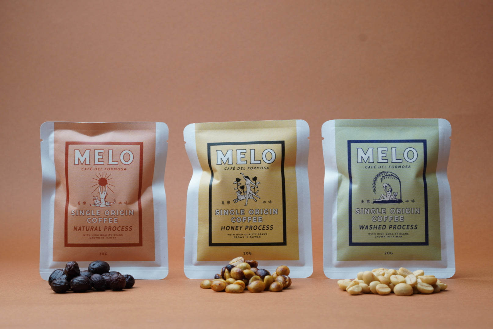 Melo Cascara tea 4Packs set
